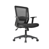 Sillas ergonómicas con espaldar  en malla y asiento tapizado