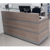 Recepción en Fórmica color Madera