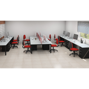 Puestos Operativos con Pantallas en vidrio templado