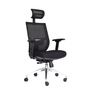 Sillas ergonómicas con espaldar  en malla y asiento tapizado