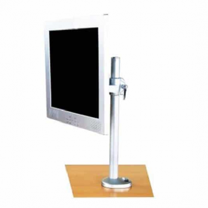 Soporte sencillo Premium Soporte sencillo Premium Accesorio para LCD para oficina y hogar. Características – diseño: Capacidad de carga 10 kg. Compatible con VESA 75*75mm o 100*100 mm. Se instala en escritorio por prensa. Con llave bristol para ajuste de tensión del movimiento. Con 4 tornillos para fijar platina. Fácil ajuste de altura por medio de giro de perilla.